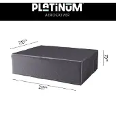 AeroCover Housse de Salon de Jardin Platinum AeroCover Anthracite (235 x 235 x 70 cm)