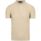 Suitable Respect Polo Structure Knit Beige taille XL