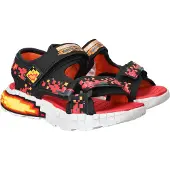 SKECHERS Sandales plates MEGA-SPLASH 4K garcons - Noir - 31