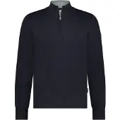 State of Art Pull Demi-Zip Mix Laine Marine