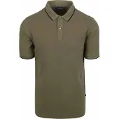 Suitable Respect Polo Tip Ferry Olive Vert Vert foncé taille S