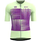 Santini Liege Bastogne Short Sleeve Jersey Violet XL Homme