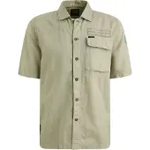 PME Legend Short Sleeve Chemise Linen Blend Vert taille L