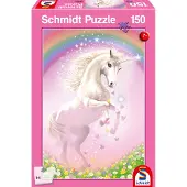 Schmidt Jeux Jeux Puzzle Licorne rose 150 pièces