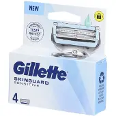 Gillette SKINGUARD SENSITIVE LAME - Lame de rechange à l'aloe vera pour rasoir mécanique. 4 pc(s)
