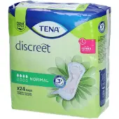 Tena DISCREET NORMAL - Serviette fine pour incontinence urinaire, femme - sac 24 24 pc(s)