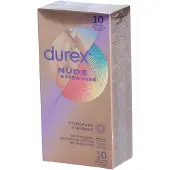Durex Nude Extra Lube Préservatifs 10 pc(s) Préservatif(S)