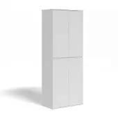Vicco Armoire à vêtements Claus Blanc 74x191.5cm avec 4 portes, Model 54739