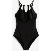 Bonprix Maillot 1 pièce sculptant, maintien modéré