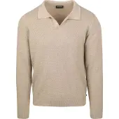 Suitable Pull Riva Structure Mélangé Sable Beige taille XXL