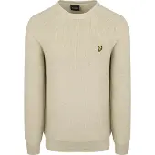 Lyle & Scott Rib Pullover Greige Beige Gris taille L
