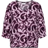 ONLY Chemisier 'CARTYLA' violet / lie de vin / noir / blanc