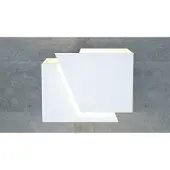 Emibig Applique murale FROST blanche 1xG9x8W en métal, dimensions : 13x17x17 cm, IP20,