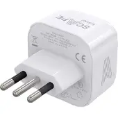 Scape Travel Shuko Italy Travel Wall Charger Argenté