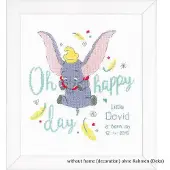 Vervaco paquet de broderie compte motif "Disney Dumbo Oh happy day i