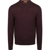 Suitable Pull Laine Mérino Bordeaux