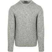 Suitable Pull Donnegal Tweed Laine Eco Gris taille XXL