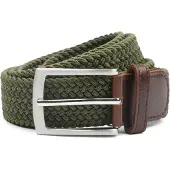 Suitable Ceinture tissée Vert Olive