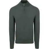 Suitable Pine Knit Pull Demi-Zip Vert