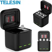 Telesin Boîtier de chargeur de batterie pour GoPro Hero 13