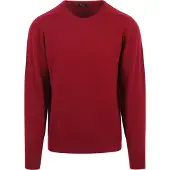 William lockie Pullover O-neck Lambswool Dubonnet
