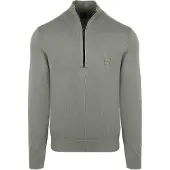 BOSS Pull Kanobix Demi-Zip Vert taille M