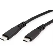 Roline USB4 Gen3x2 Kabel, C?C, ST/ST, 8K UHD-2, 80Gbit/s, 240W, schwarz, 0,5 m