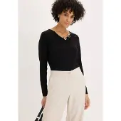 Bonprix T-shirt manches longues détails œillets
