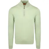 Suitable Merino Half Zip Sweater Vert Clair