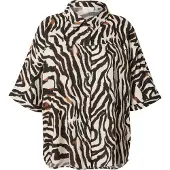ONLY Chemisier 'CARBerte' beige / umbra / noir
