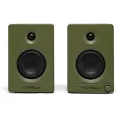 Victrola VPS-400 Tempo Hi-Fi Enceinte d'étagère Green, lot de 2