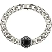 GUESS Bracelet 'Exagon' noir / argent