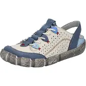 Rieker Mocassins pour femmes avec bride arrière et motif ajouré estival L0375, taille : 39 EU, couleur : beige