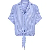 ONLY Chemisier 'ONLPaula' indigo / blanc