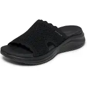 SKECHERS Mule 'Ultra Flex' noir / blanc