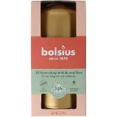 Bolsius Stumpenkerze 120/58 Metallic Golden Orange