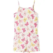 Name it Barboteuse d'Été - NmfVigga - Bright White/Rose Noeud pa - - 6 ans (116) - Barboteuse d'été
