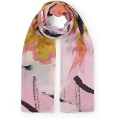 Tom Tailor Écharpe jaune / rose / rose ancienne / noir / blanc