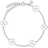GOOD.designs Bracelet 'Kleeblatt' argent