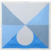 Calvin Klein Foulard 'Colour-blocked' bleu / bleu-gris / bleu clair / gris clair