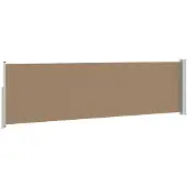 vidaXL Auvent latéral rétractable 160 x 600 cm en polyester, à angle droit