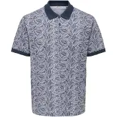 Only & Sons T-Shirt 'ONSJASON' bleu marine / blanc