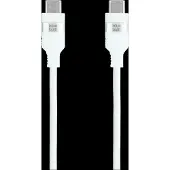 BlueBuilt USB-C vers USB-C Câble 3 m Nylon Blanc