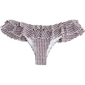 Next Bas de bikini marron / blanc