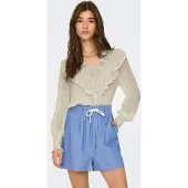 ONLY Chemisier 'ONLELEANOR' beige foncé