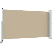 vidaXL , store de balcon, 140 x 300 cm, 100% polyester, fer, acier