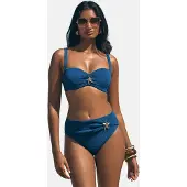 Love & roses Bas de bikini bleu cyan