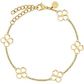 GOOD.designs Bracelet 'Kleeblatt' or