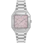 Philipp Plein Montre à affichage analogique 'PLEIN EDGE' argent
