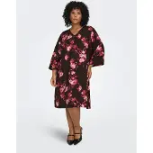 ONLY Robe 'CARCAMILLE' rose / rouge / noir
